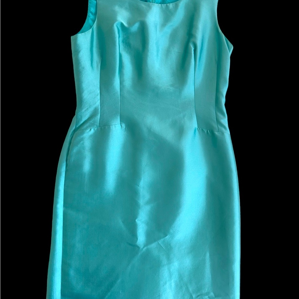 Sara Campbell 100% silk sheath dress